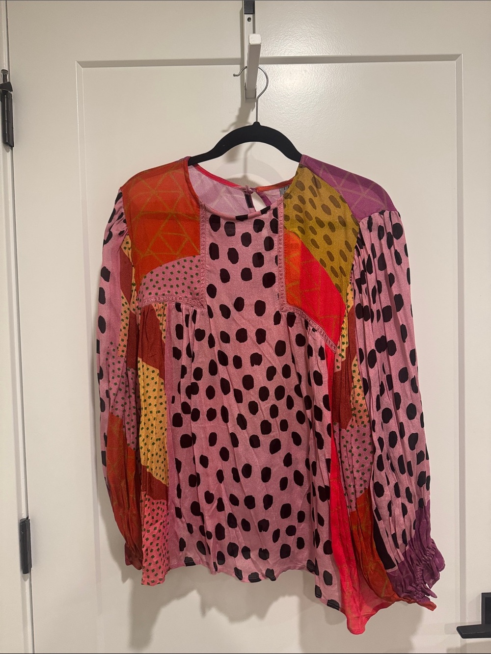 Anthropologie Blank patterned blouse top